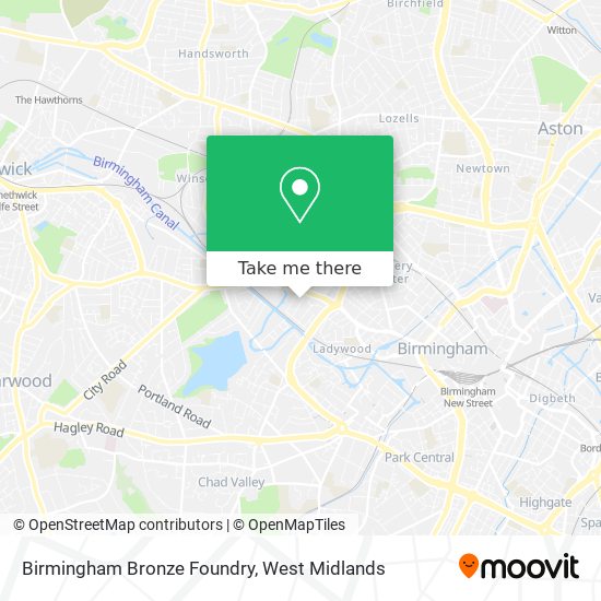 Birmingham Bronze Foundry map