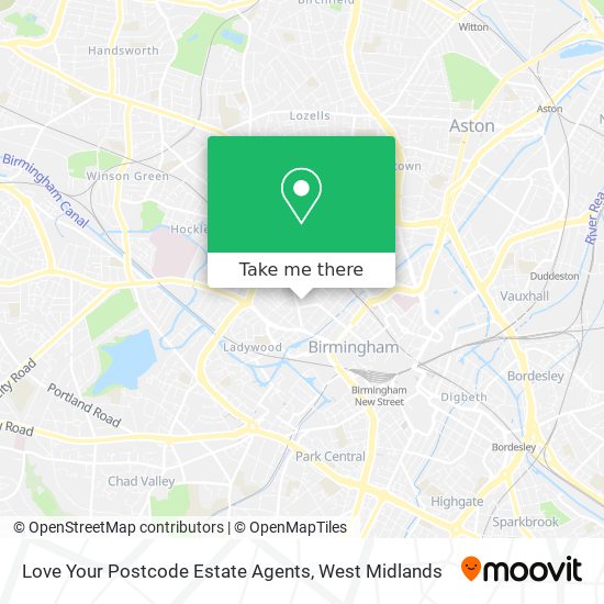 Love Your Postcode Estate Agents map