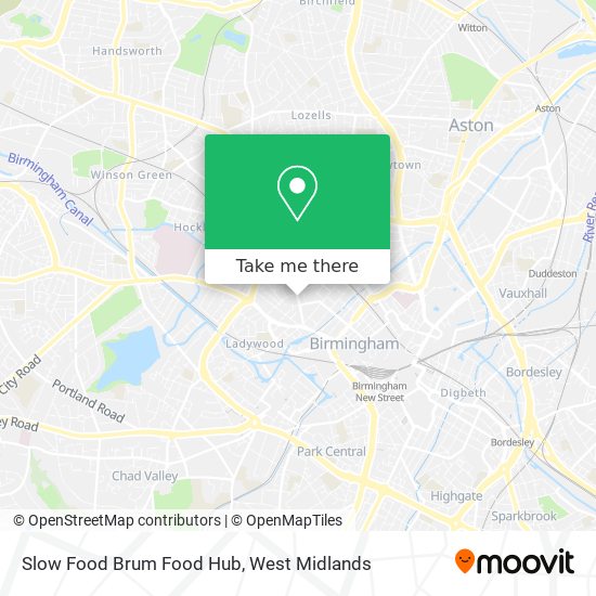 Slow Food Brum Food Hub map