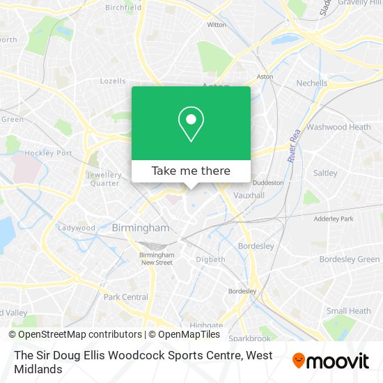 The Sir Doug Ellis Woodcock Sports Centre map
