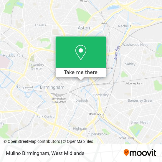 Mulino Birmingham map