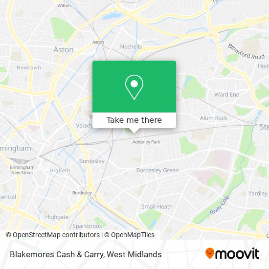 Blakemores Cash & Carry map
