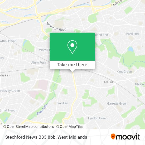 Stechford News B33 8bb map