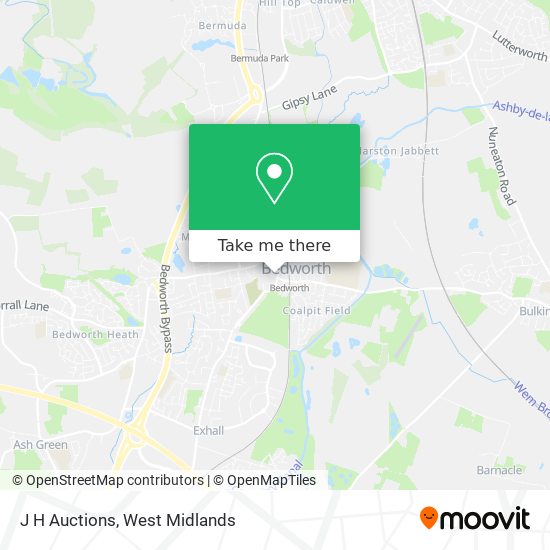 J H Auctions map