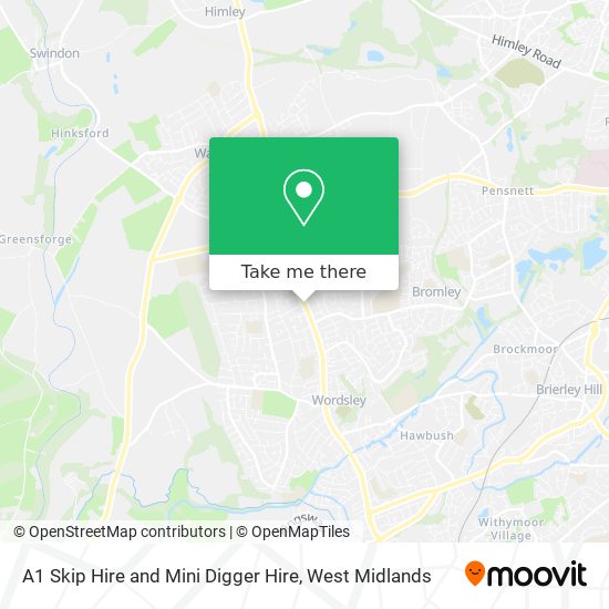 A1 Skip Hire and Mini Digger Hire map