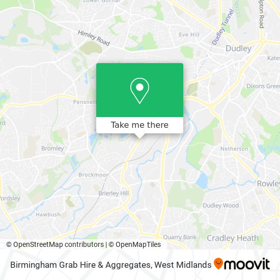 Birmingham Grab Hire & Aggregates map