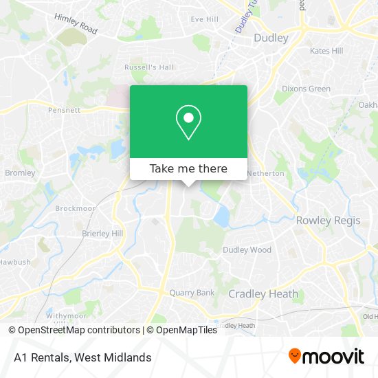 A1 Rentals map