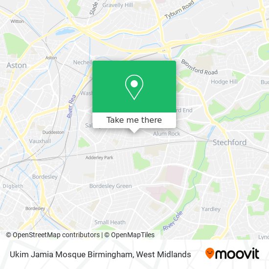 Ukim Jamia Mosque Birmingham map