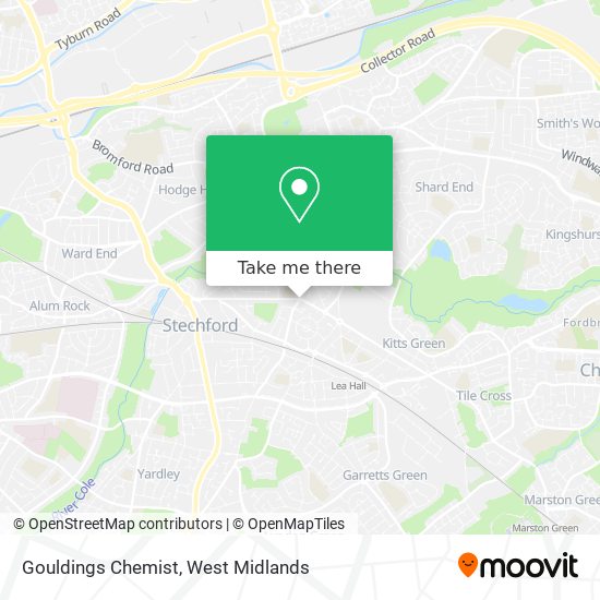 Gouldings Chemist map