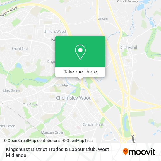Kingshurst District Trades & Labour Club map