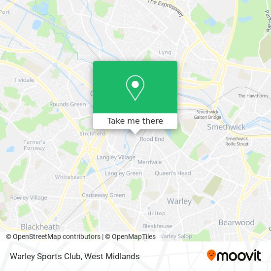 Warley Sports Club map