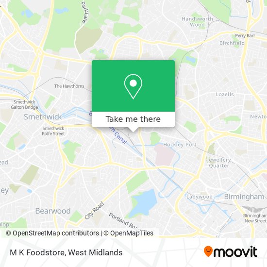 M K Foodstore map
