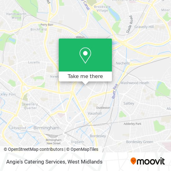 Angie's Catering Services map