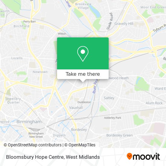 Bloomsbury Hope Centre map