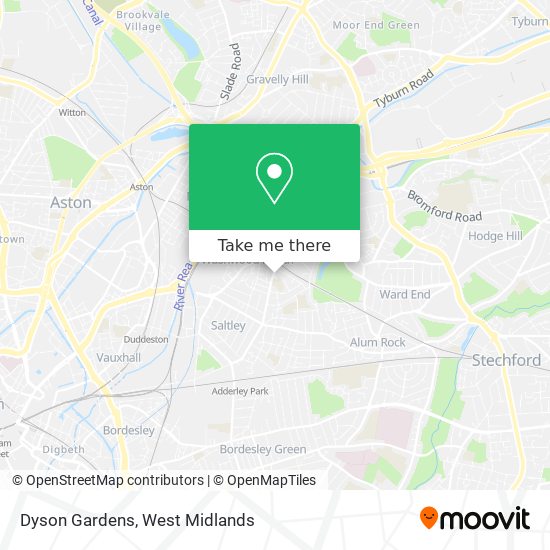 Dyson Gardens map