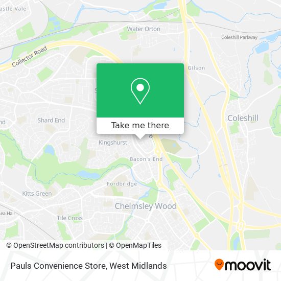 Pauls Convenience Store map