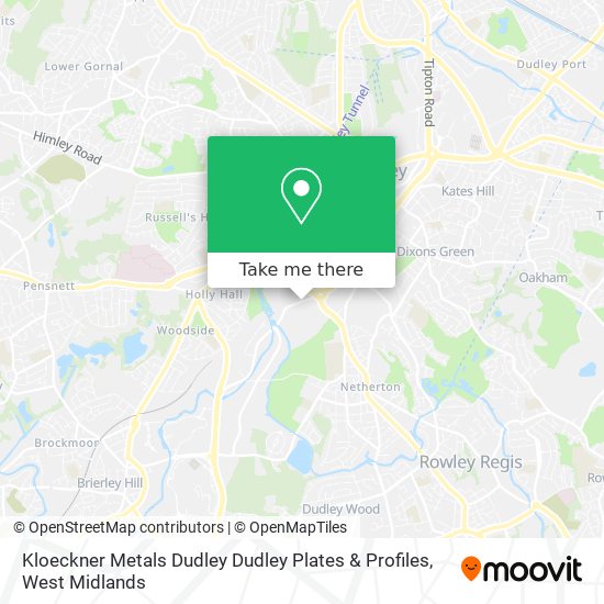 Kloeckner Metals Dudley Dudley Plates & Profiles map
