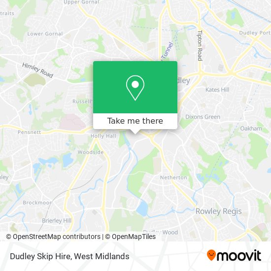 Dudley Skip Hire map