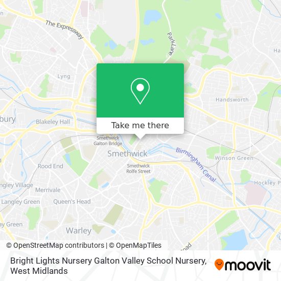 Bright Lights Nursery Galton Valley School Nursery map