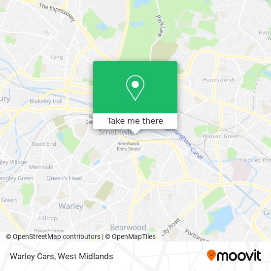 Warley Cars map