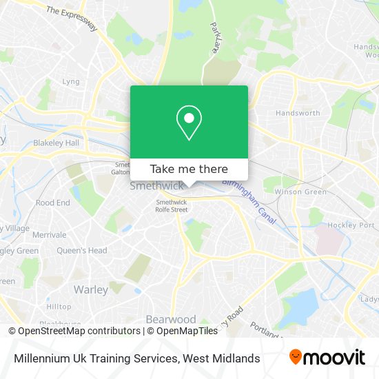 Millennium Uk Training Services map