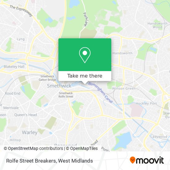 Rolfe Street Breakers map