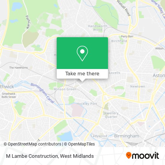 M Lambe Construction map