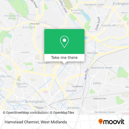 Hamstead Chemist map