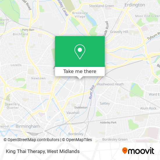 King Thai Therapy map