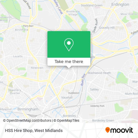 HSS Hire Shop map