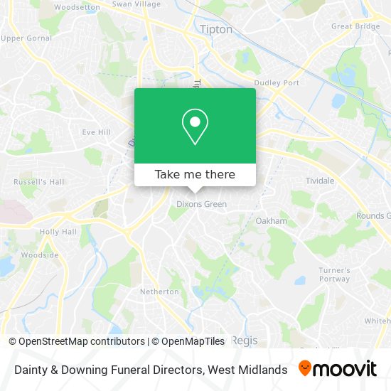 Dainty & Downing Funeral Directors map