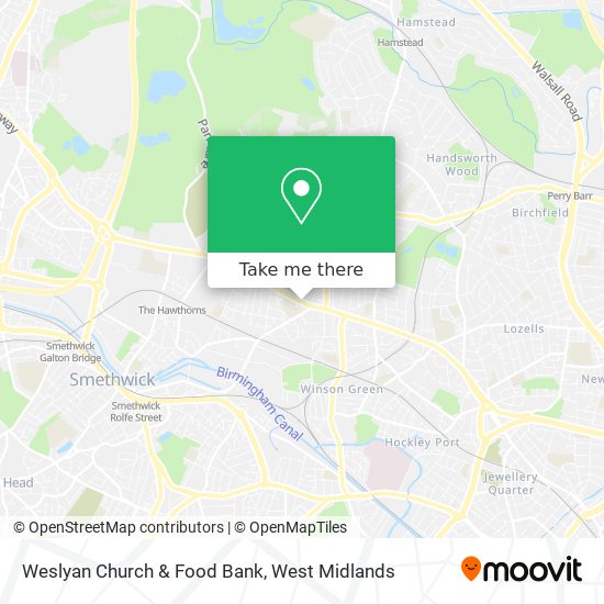 Weslyan Church & Food Bank map