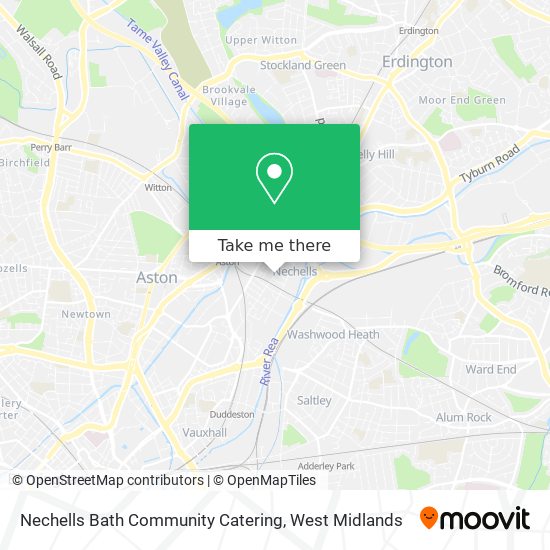 Nechells Bath Community Catering map