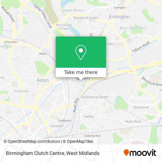 Birmingham Clutch Centre map