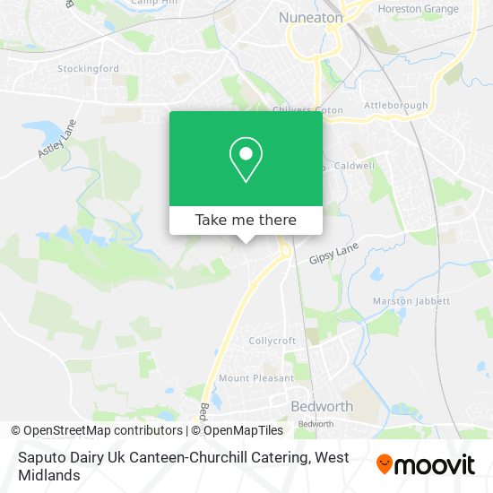 Saputo Dairy Uk Canteen-Churchill Catering map