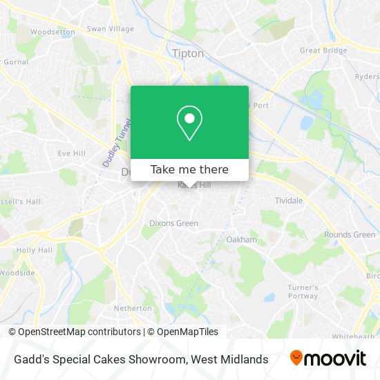 Gadd's Special Cakes Showroom map