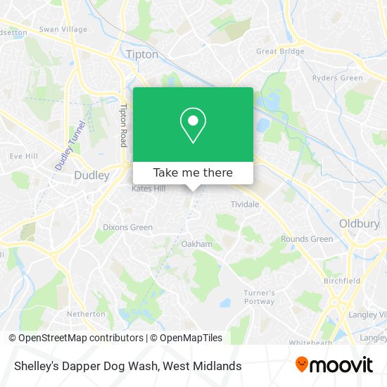 Shelley's Dapper Dog Wash map