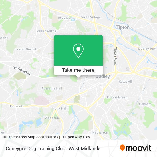 Coneygre Dog Training Club. map