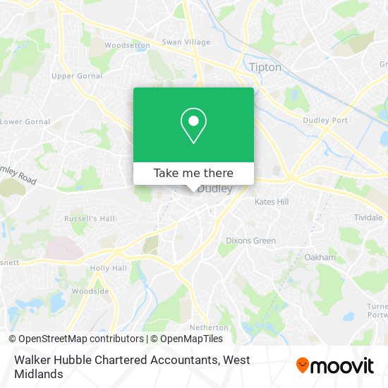 Walker Hubble Chartered Accountants map