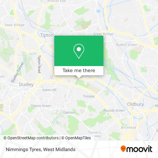 Nimmings Tyres map