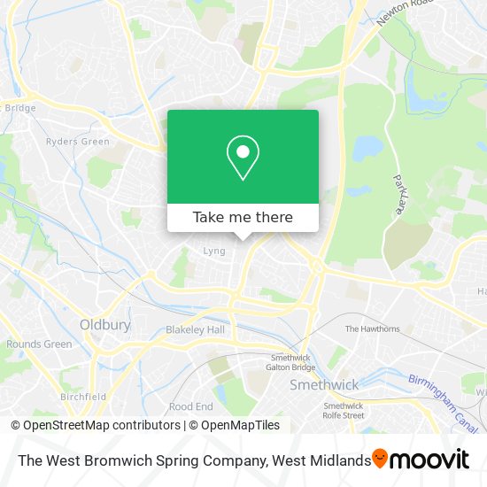 The West Bromwich Spring Company map