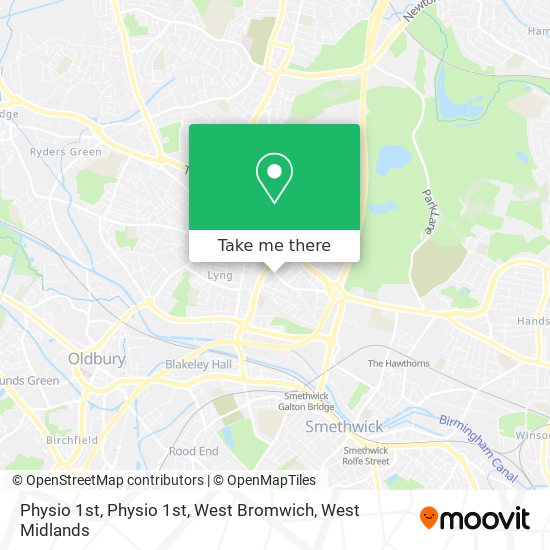 Physio 1st, Physio 1st, West Bromwich map