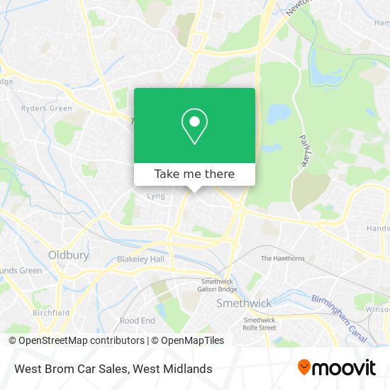 West Brom Car Sales map