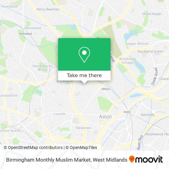 Birmingham Monthly Muslim Market map