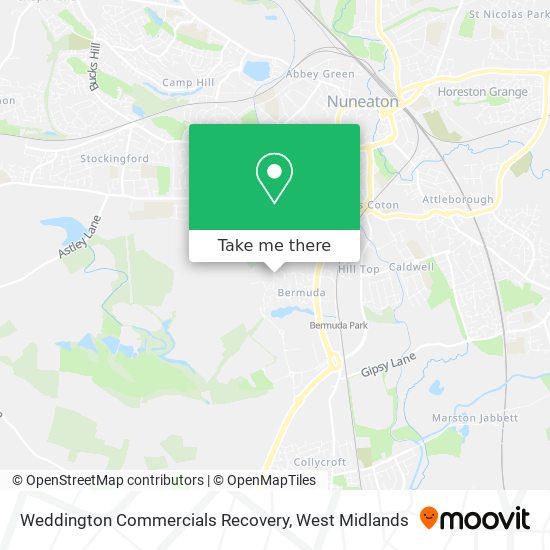 Weddington Commercials Recovery map