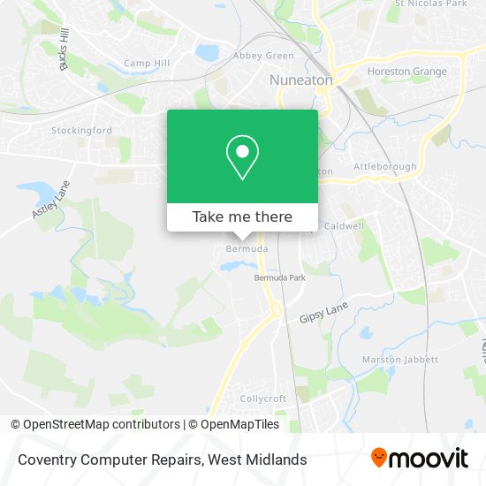 Coventry Computer Repairs map