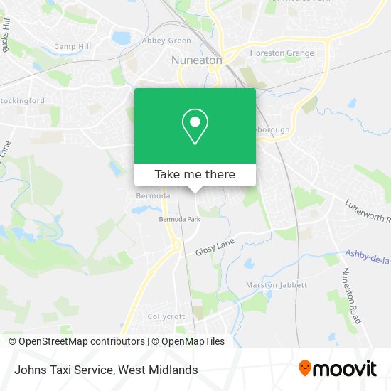 Johns Taxi Service map