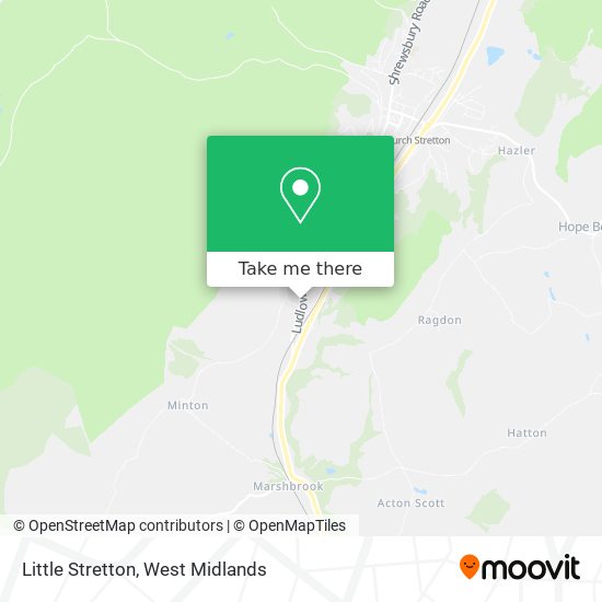 Little Stretton map