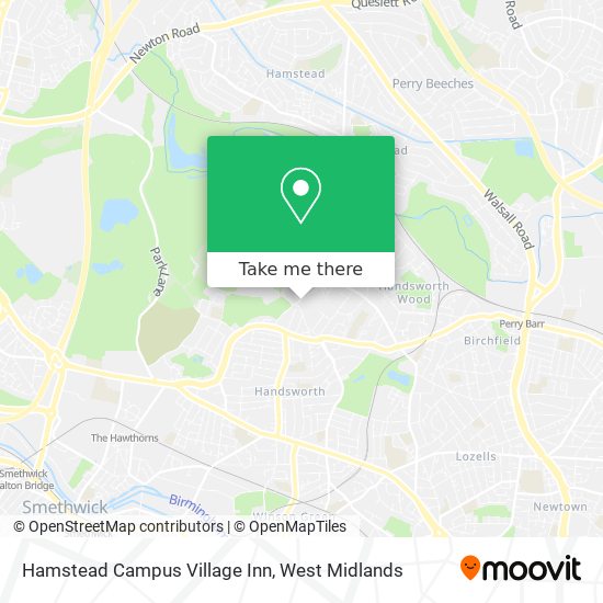 Hamstead Campus Village Inn map