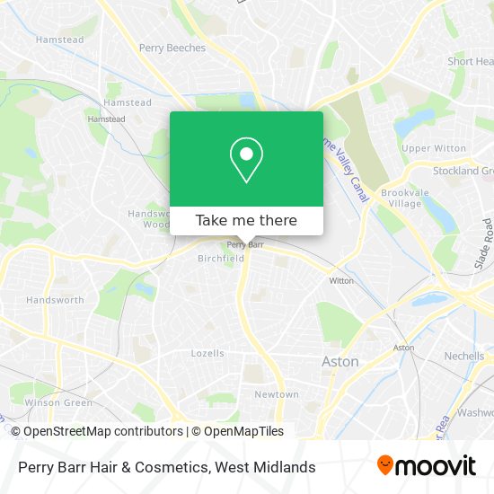 Perry Barr Hair & Cosmetics map